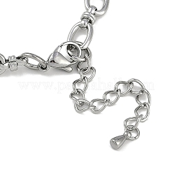 Браслеты из нержавеющей стали 304 с овальными звеньями для мужчин и женщин&nbsp;BJEW-G725-05P