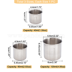 Misurini in acciaio inox 304&nbsp;AJEW-UN0001-11P
