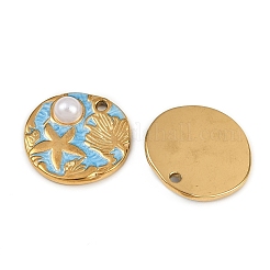 Подвески из нержавеющей стали 304 с эмалью&nbsp;LS-STAS-K309-02G