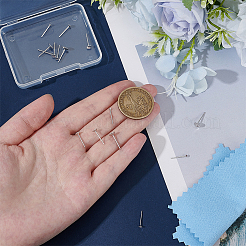 8 пара 4 стилей 925 оправы для сережек-гвоздиков из стерлингового серебра&nbsp;STER-BC0003-86