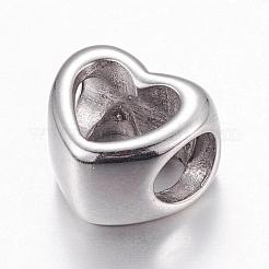 Европейские бусины из нержавеющей стали 304 STAS-P173-104P