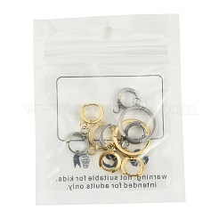 16 pièce de boucles d'oreilles créoles en acier inoxydable 201&nbsp;STAS-FS0002-26D