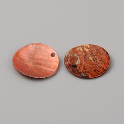 Pendentifs coquillage akoya naturel&nbsp;LS-BSHE-WH0002-05D
