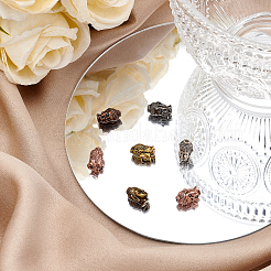 Сплавочные овальные бусины тибетского стиля &nbsp;PALLOY-PH0001-09