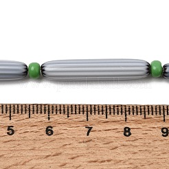 Perline a spina di pesce realizzate a mano con la tecnica del lampwork&nbsp;LAMP-Z019-01-14
