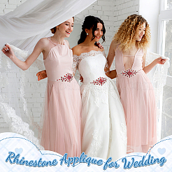 Аппликации из цветов из страз&nbsp;DIY-WH0504-99C