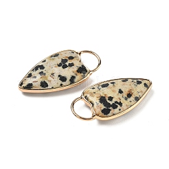 Природные яшмы далматин подвески&nbsp;G-I393-01G-12