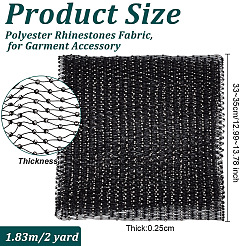 Polyester-Strassstoff&nbsp;DIY-WH0578-42A