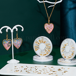 4 boîte de 4 styles de cabochons en aluminium&nbsp;MRMJ-SC0001-14