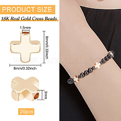 Perline in ottone&nbsp;KK-BC0004-17G