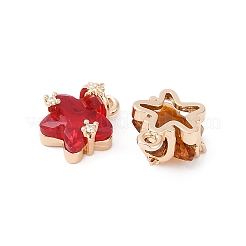 Латунь стекло кулоны&nbsp;KK-D291-04KCG