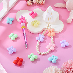 24 шт. 8 стиля вишневых экологически чистых силиконовых фокусных бусин пищевого класса&nbsp;SIL-TA0003-06