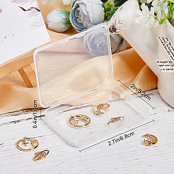 6шт 3 стиля латунные микропаве прозрачные кубические подвески из циркония&nbsp;KK-BBC0001-50