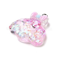Pendentifs en résine transparente&nbsp;LS-RESI-H036-01D