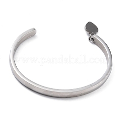 Bracelets manchettes en acier inoxydable 304 résistant au ternissement&nbsp;STAS-C023-01