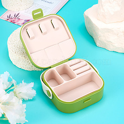 Квадратная коробка для набора ювелирных изделий из искусственной кожи&nbsp;AJEW-TAC0014-13A