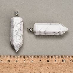 Pendentifs howlite naturelles&nbsp;GG-CBAA0EE-02P-20