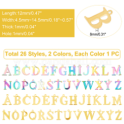 52 шт. 2-цветное ионное покрытие (IP) из нержавеющей стали 304&nbsp;STAS-DC0005-78