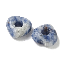 Natürlicher blauer Fleck Jaspis europäische Perlen&nbsp;G-C252-01B