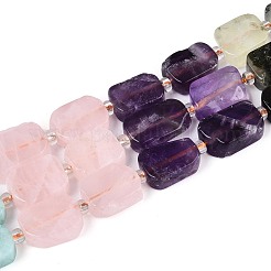 Нитки бусин для чакры из натурального лазурита&nbsp;G-C098-A30-01