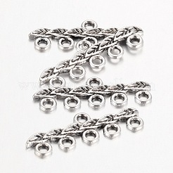 Stile tibetano Componenti per lampadari in lega link&nbsp;TIBE-40098-AS-NR