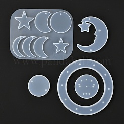 Kit fai da te per la creazione di campanelli eolici con stelle e luna&nbsp;DIY-P028-17
