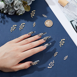 24 Stück 4 Stile Legierung Strass Cabochons&nbsp;MRMJ-OC0004-10