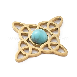 Pendentifs de turquoise synthétique&nbsp;LS-STAS-I327-14G-06