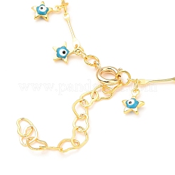 Braccialetti di fascino del malocchio della stella & insiemi dei monili delle collane&nbsp;SJEW-JS01135