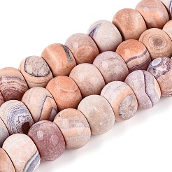 Окрашенные естественный агат бисер пряди&nbsp;G-T144-26C