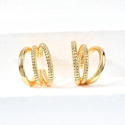 Серьги-манжеты из латуни&nbsp;LS-EJEW-F370-08G