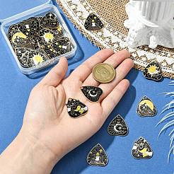 30 stücke 6 stile tarot legierung herz anhänger&nbsp;FIND-CJ0004-05