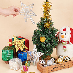 4 Stück Weihnachtsbaumschmuck in 4 Stilen aus Kunststoff&nbsp;AJEW-GA0006-06