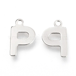 Anlaufgeschützte Charms aus Edelstahl 201&nbsp;STAS-C021-06P-P