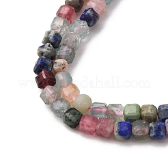 Cmешанные драгоценный камень бисер нитей&nbsp;LS-G-RM2025-C25-F