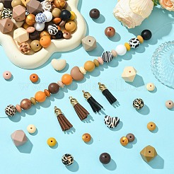 Наборы для ручек-бусин с леопардовым принтом своими руками&nbsp;DIY-CJ0002-65