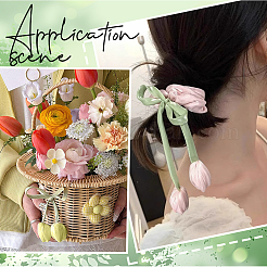 12 шт. 2 стиля тканевые двухголовые тюльпаны украшения аксессуары&nbsp;FIND-CY0001-40