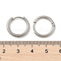 Orecchini a cerchio huggie in acciaio inossidabile 201 anti-ossidazione&nbsp;EJEW-L250-01I-P