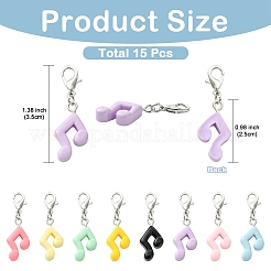 15 pz decorazioni pendenti in resina&nbsp;HJEW-YW00558