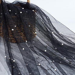 Жемчужная нейлоновая сетчатая ткань&nbsp;DIY-WH0569-02C