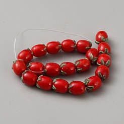Perles en émail faites à la main&nbsp;LAMP-CJC0009-04A