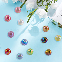 60cs 12 цвета УФ-покрытие радужные переливающиеся акриловые бусины&nbsp;PACR-PA0001-11