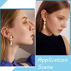 20 шт. латунные серьги-гвоздики&nbsp;KK-BBC0022-81