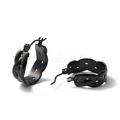 Orecchini a cerchio larghi e spessi in acciaio inossidabile 304 per donna&nbsp;EJEW-P197-04EB