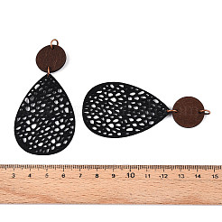 Подвески из кожи в форме капли&nbsp;FIND-N007-02B-03