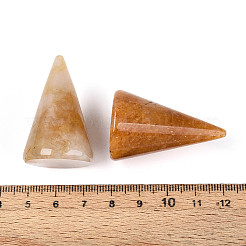 Présentoirs à bagues en jade topaze naturelle&nbsp;G-T144-06C