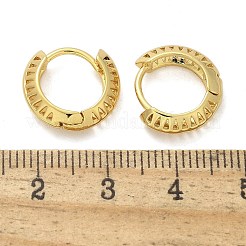 Orecchini a cerchio in ottone a triangolo&nbsp;EJEW-F359-10G-04