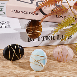 4 шт. 4 стильных овальных зажима для вентиляционных отверстий автомобиля с драгоценными камнями&nbsp;JEWB-AB00027