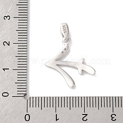 925 подвеска из стерлингового серебра с прозрачным микропаве и цирконием&nbsp;STER-H117-01P-09