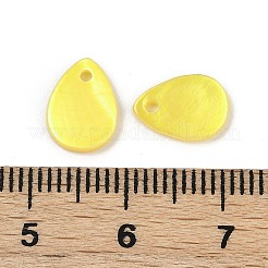 Sprühlackierte natürliche Süßwassermuschel-Tropfenanhänger&nbsp;LS-SHEL-K006-47C